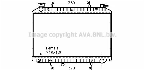 AVA QUALITY COOLING Радиатор, охлаждение двигателя DN2156